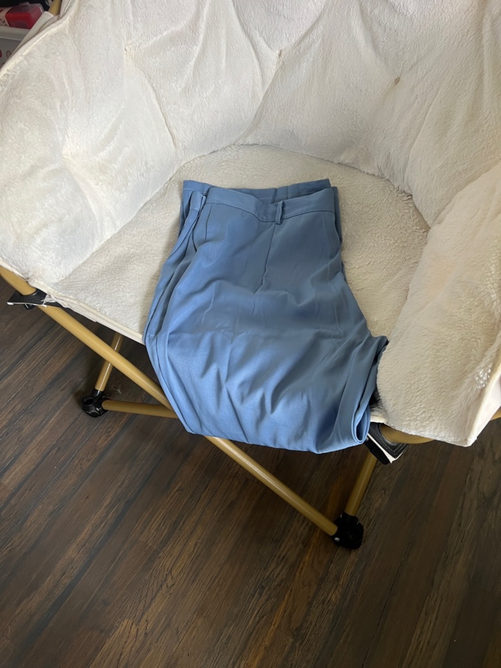 Light Blue Women's Suit Jacket and Pants Set - Picture 2 of 3